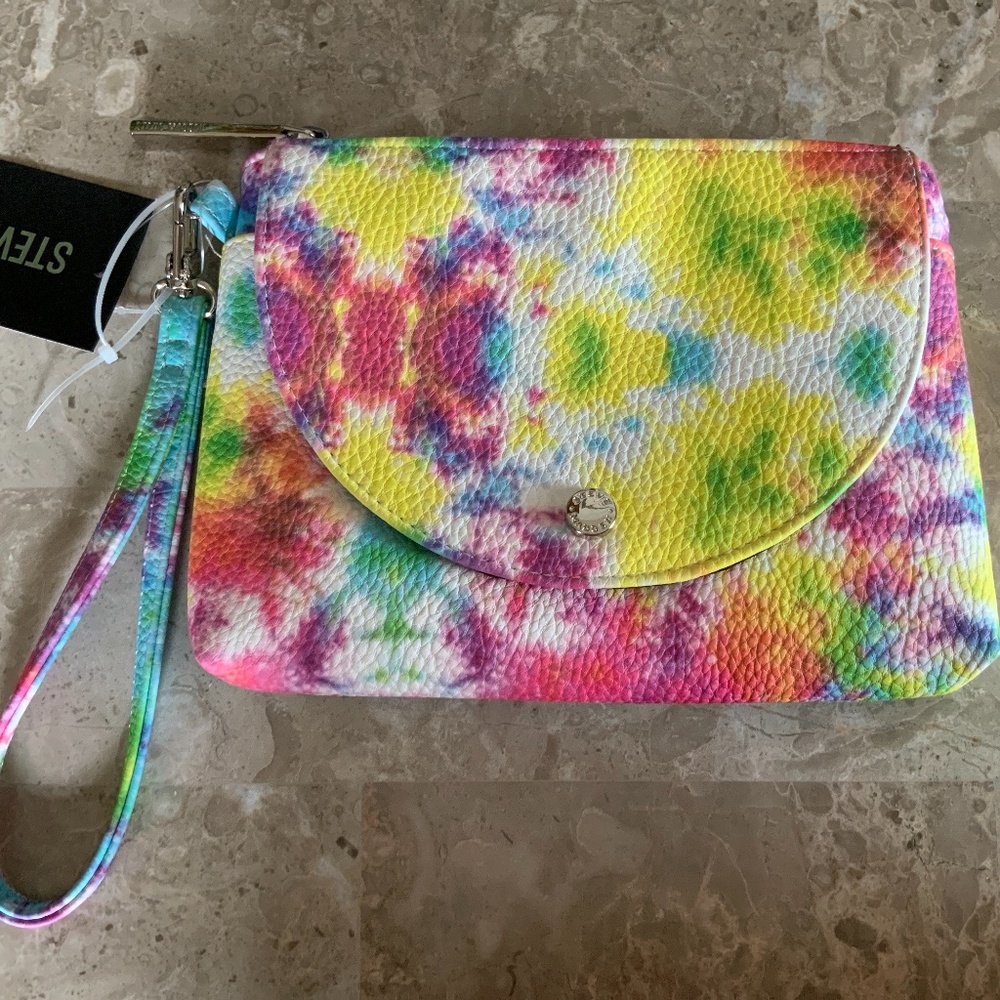 STEVE MADDEN Flap Wristlet Tropical Colors